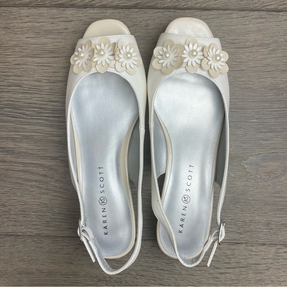 KAREN SCOTT Irmaa Slingback Peep-Toe Pumps size 8 NIB! - Picture 9 of 17